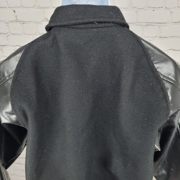 Awards USA Black Retro Letterman Varsity Band Jacket USA Made Size Medium M - Picture 7 of 11